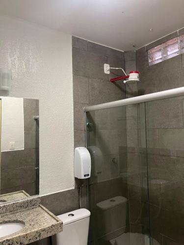 Koupelna v ubytování A Cabana pousada