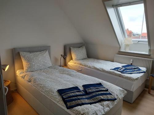 Krevet ili kreveti u jedinici u objektu Penthouse i Banken Bjerringbro