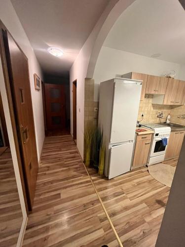 a kitchen being remodeled with a hose at Agroturystyka Chruściele in Ełk