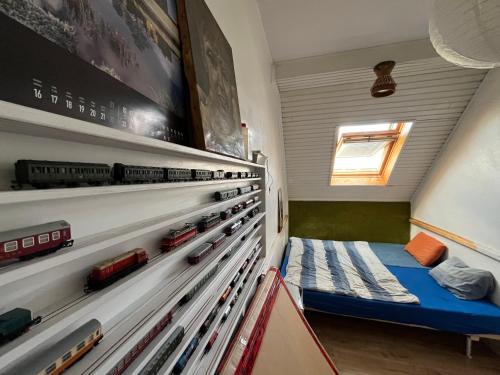 Ένα ή περισσότερα κρεβάτια σε δωμάτιο στο Nach oben für zwei