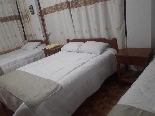 Katil atau katil-katil dalam bilik di Hospedaje Olguita