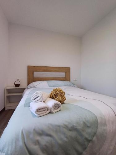 Postel nebo postele na pokoji v ubytování Casa O Sopé