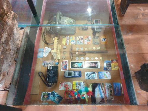 a plastic container with a table with items in it at Sicily House Soprano in Santo Stefano di Briga