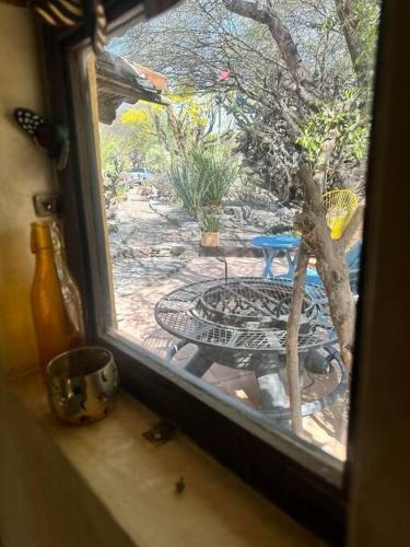Balkoni atau teres di Cabaña Coyote