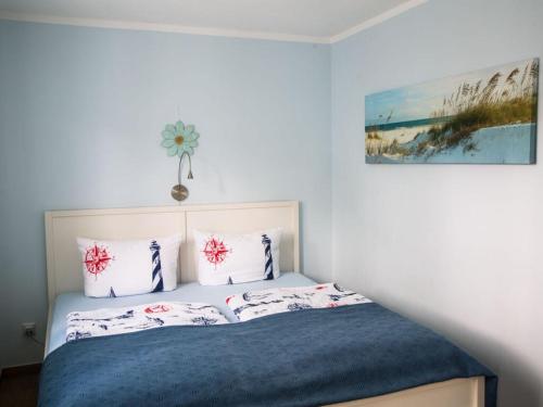Postel nebo postele na pokoji v ubytování in Stralsund Comfortable holiday residence