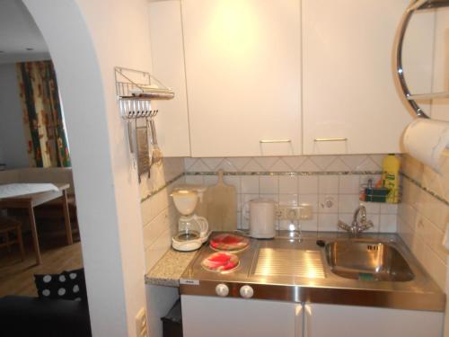 Kuchyň nebo kuchyňský kout v ubytování Ferienwohnung Fred