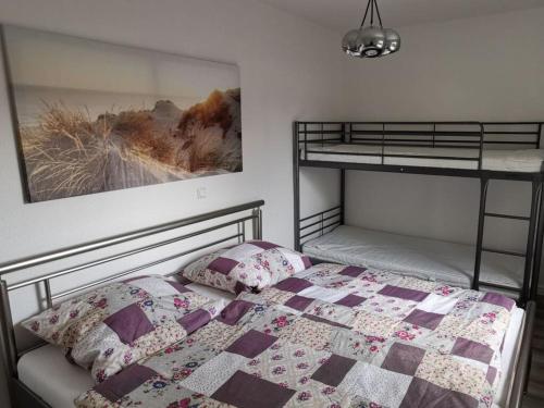 En eller flere senge i et værelse på Morning sun Comfortable holiday residence