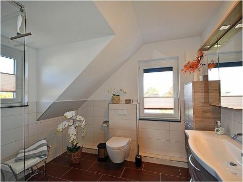 Ένα μπάνιο στο Lotsenhaus Comfortable holiday residence