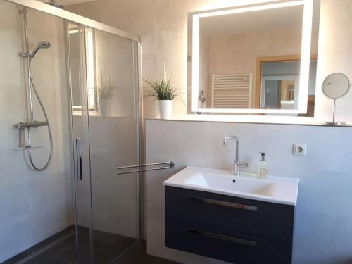 Ένα μπάνιο στο Vakantieappartement Eldeufer I
