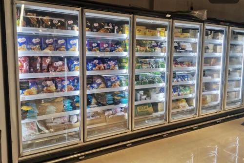 a refrigerator filled with lots of food at Cozy villa in Stella Heights 3 bed rooms - North Coast فيلا ستيلا هايتس الساحل الشمالي - سيدي عبدالرحمن in El Alamein