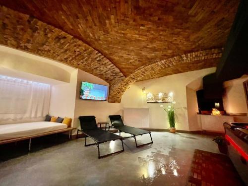 Μια τηλεόραση ή/και κέντρο ψυχαγωγίας στο Celje Luxury Apartment