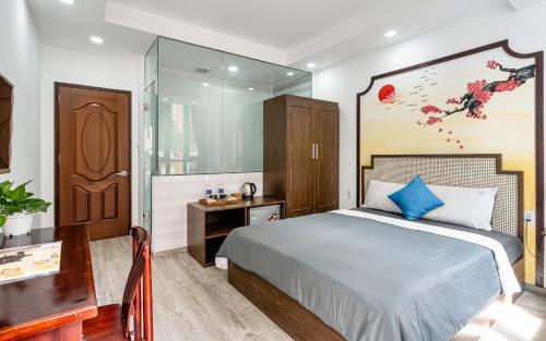 Postel nebo postele na pokoji v ubytování Jan Hostel Central Point