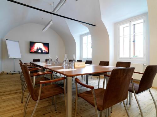 Televisyen dan/atau pusat hiburan di Ferienappartements Oberstbergmeisteramt