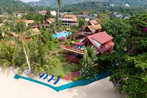Landskap semula jadi dekat dengan vila ini