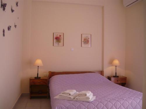 Konsta Apartmentsにあるベッド