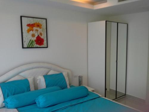 Ruang duduk di Cosy Beach View Apartments