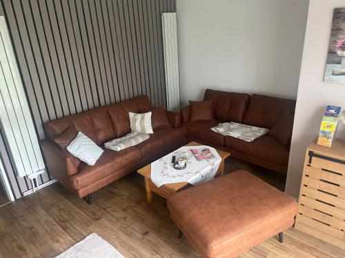 Posezení v ubytování Ferienhaus Jahn