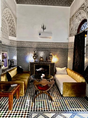 Riad Damia Suite & Spaにあるシーティングエリア
