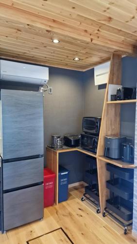 Cuina o zona de cuina de Kitsune Cottages