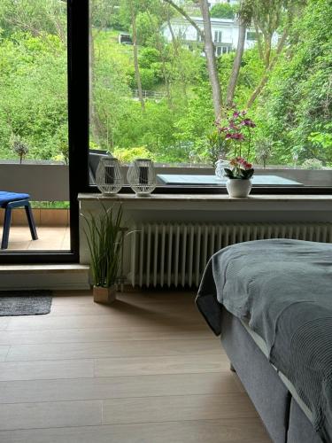 Postel nebo postele na pokoji v ubytování Ferienwohnung Weiss