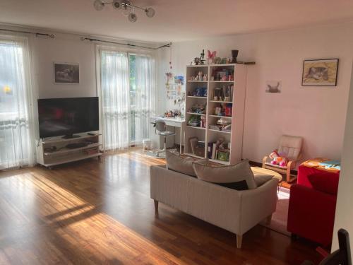 Χώρος καθιστικού στο Appartement dans le Parc