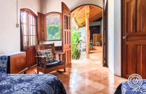 Ruang duduk di Laguna kamer in authentieke stadsvilla