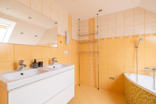 Koupelna v ubytování Moravský Žižkov
