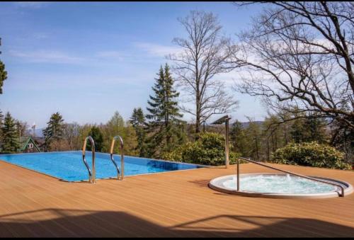 Πισίνα στο ή κοντά στο Apartament Silence Green Park - Strefa SPA