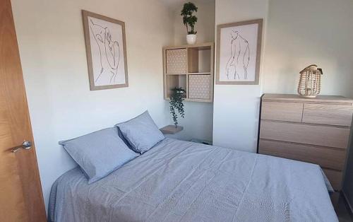 Postel nebo postele na pokoji v ubytování Cormorán apartment