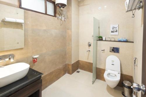 Kúpeľňa v ubytovaní Stone Wood Hotel, Rishikesh