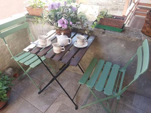 Patio nebo venkovní prostory v ubytování Antico borgo tra i laghi