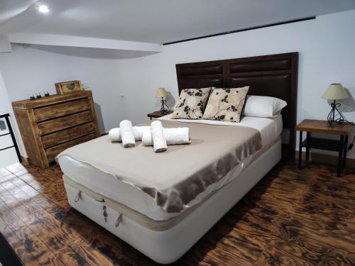 Ένα ή περισσότερα κρεβάτια σε δωμάτιο στο Loft de lujo calle de las marines