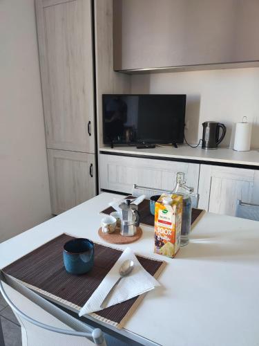 Dapur atau dapur kecil di Nice room close to city center