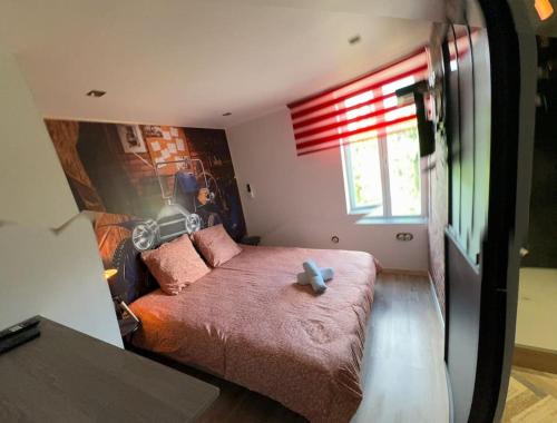 Postel nebo postele na pokoji v ubytování Appartement T1 4 Pers Clim parking privé
