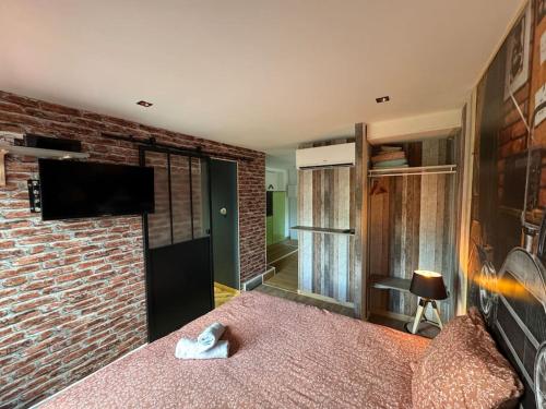 Kuchyň nebo kuchyňský kout v ubytování Appartement T1 4 Pers Clim parking privé