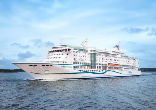 a large cruise ship on the water at Viking Line - Overnight Cruise from Stockholm in Stockholm