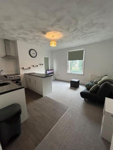 Η κουζίνα ή μικρή κουζίνα στο Skegness Town Centre Apartment 1