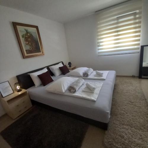 Llit o llits en una habitació de Apartments Platz