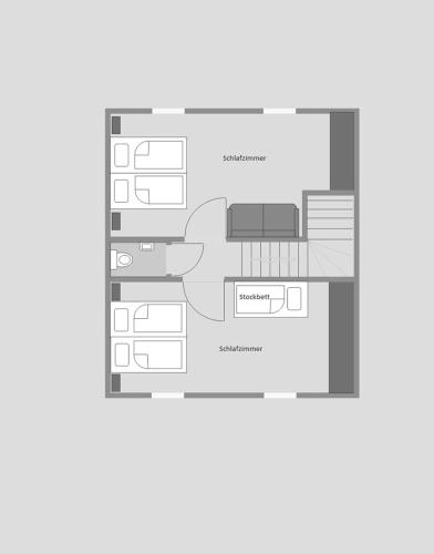 a floor plan of a house at Almrausch Lodge Grohmann in Turracher Hohe