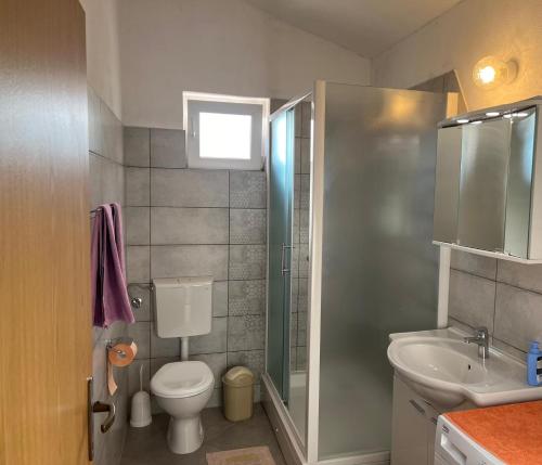 Koupelna v ubytování Apartman Vanja