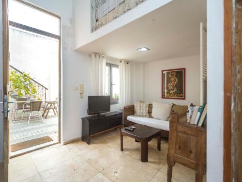 Χώρος καθιστικού στο Studio Trendy Kerem center tel aviv