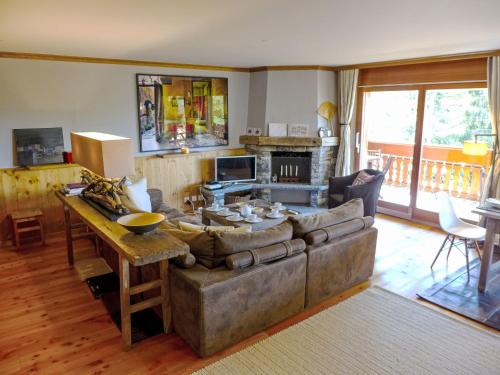 Χώρος καθιστικού στο Apartment Soldanella 2 by Interhome