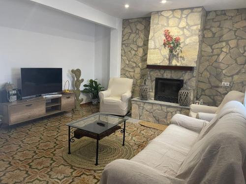 TV/trung tâm giải trí tại Casa Rural la Ermita