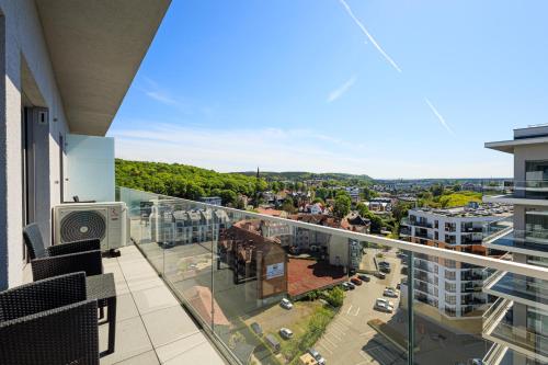 Balkón nebo terasa v ubytování Balticus Apartamenty Promenada Gwiazd 14