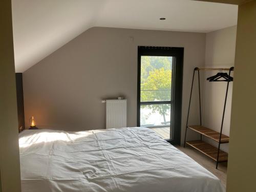 Postel nebo postele na pokoji v ubytování Gîte La Guemonce