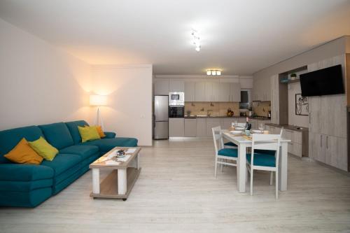 Kuchyň nebo kuchyňský kout v ubytování ARAD PLAZA Viktoria Apartament