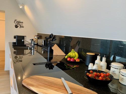 Una cocina o zona de cocina en Luna o Mountainview o Pizzaoven