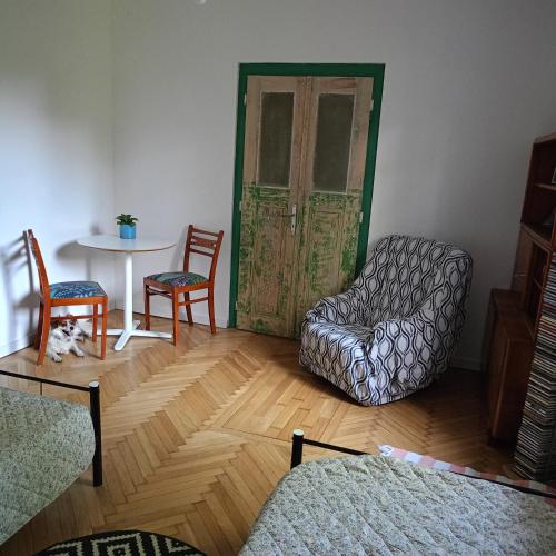 Posezení v ubytování Augustówka - letnisko na Wrzosowiskach