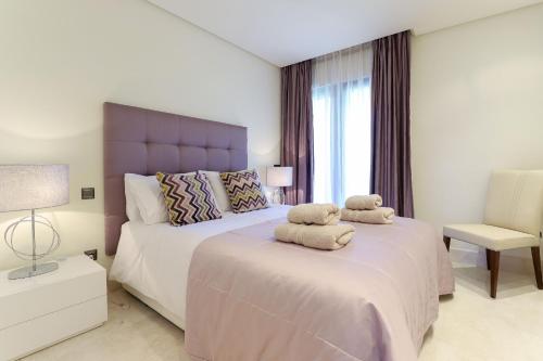 Ένα ή περισσότερα κρεβάτια σε δωμάτιο στο Doncella Beach luxury with ocean view