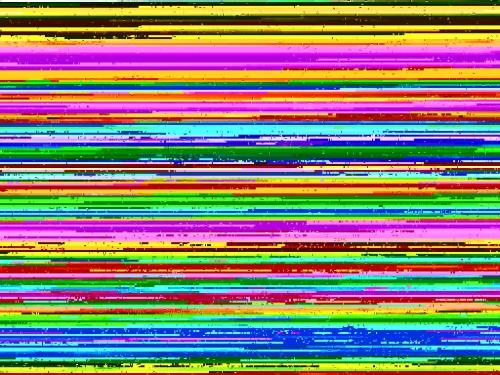 un écran d'ordinateur coloré aux couleurs arc-en-ciel dans l'établissement Apartment La Fontaine by Interhome, à Saint-Malo